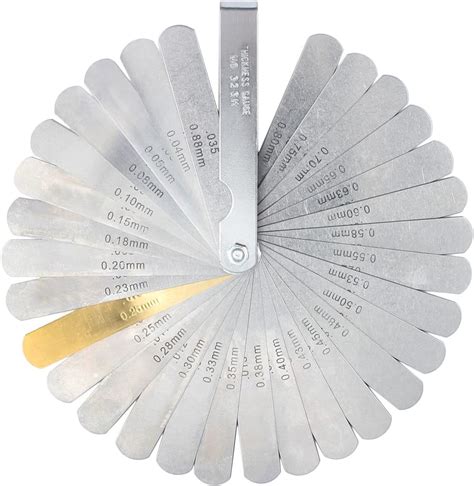 Nogis 32 Piece Feeler Gauge Set Metricinch 004 088 Mm