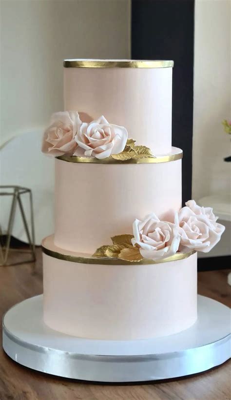 Romantic Wedding Cakes Love S Sweet Symphony Contemporary Blush