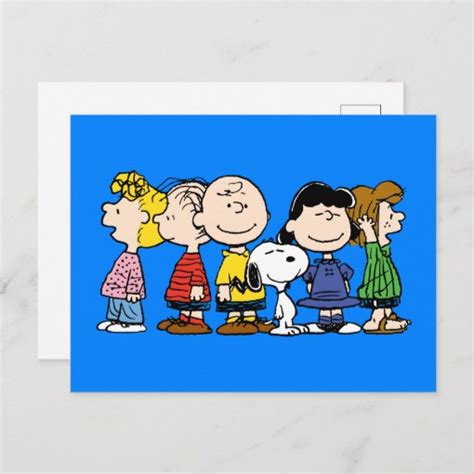 Peanuts | The Peanuts Gang Together Postcard | Zazzle