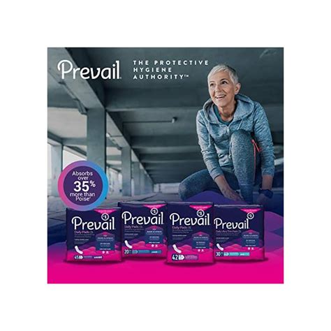 Prevail Incontinence Bladder Control Pads for Women, Overnight ...