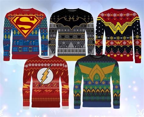 DC Comics' Ugly Christmas Sweaters for 2019 Include Batman, Wonder ...