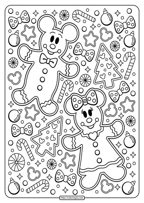 Mickey Minnie Christmas Coloring Pages Coloring Pages