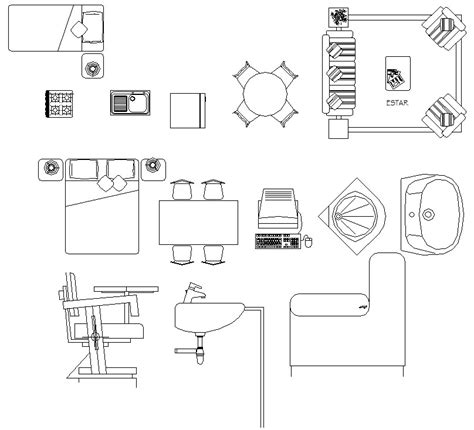 Office Table Dwg - Caca Furniture