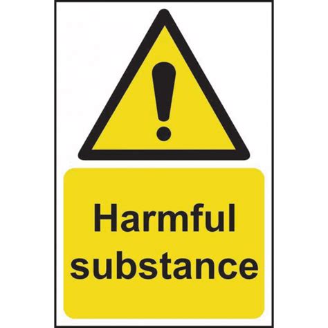 Harmful Substance Sign Self Adhesive Vinyl 200mm X 300mm Rsis