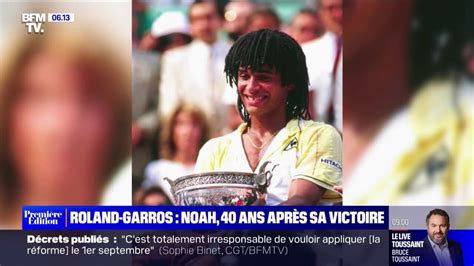 Il Y A 40 Ans Yannick Noah Remportait Roland Garros