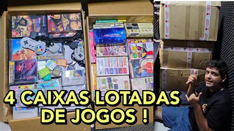 4 CAIXAS DE JOGOS DIRETO DO JAPÃO UNBOXING retrogamer YouTube