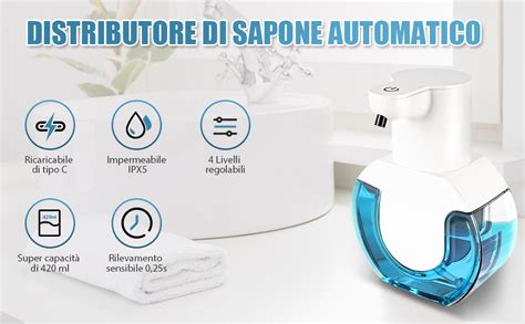 Dispenser Sapone Automatico Schiuma Ml Dispenser Sapone Bagno Con