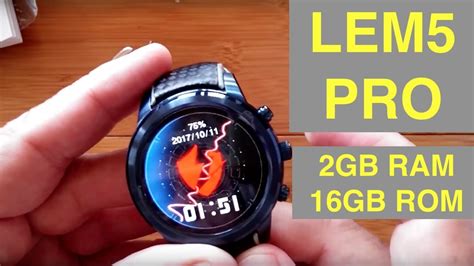 LEMFO LEM5 PRO Android 5 1 2GBRAM 16GBROM Smartwatch Unboxing