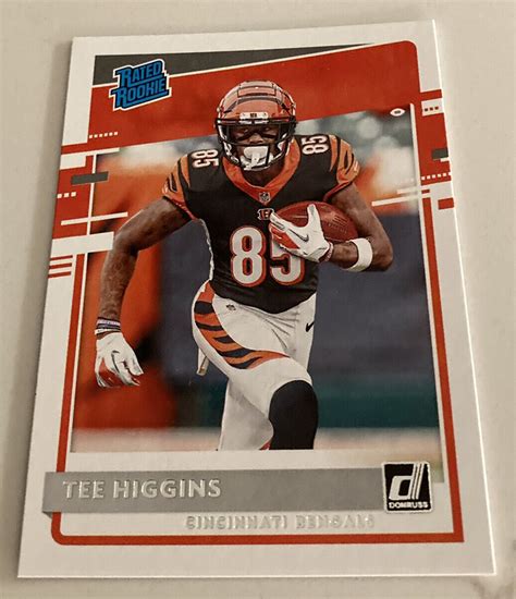 Tee Higgins Donruss Optic Rated Rookie Rc Base Rookie Cincinnati