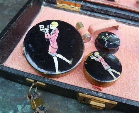 Art Deco Flapper Makeup Travel Case Enamel by moonstruckcottage ...