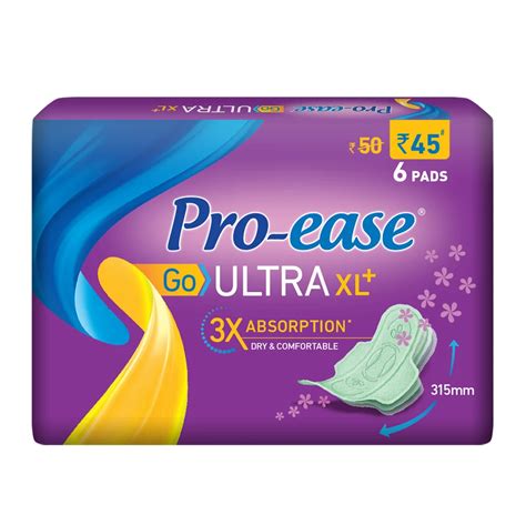 Pro Ease Go Ultra Xl Plus Sanitary Pad At Rs Pack Pro Ease