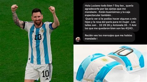 La Increíble Historia De Lionel Messi Y Un Diseñador De Ojotas