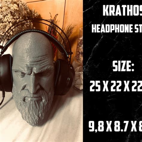 Kratos Headphone Stand Etsy