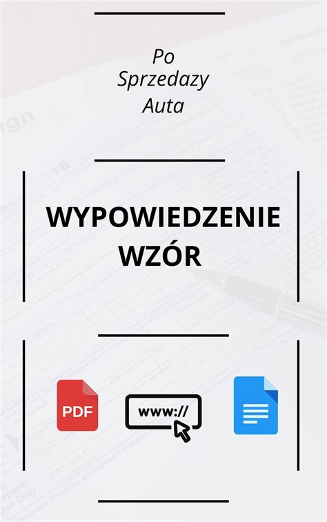 Wypowiedzenie Oc Po Sprzedaży Auta Wzór WORD PDF