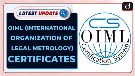 Oiml International Organization Of Legal Metrology Certificates