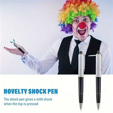 Pc Electric Shock Pen Prank Set Hidden High Voltage Joke Toy For