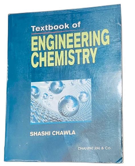 Textbook Of Engineering Chemistry Book By Shashi Chawla Dhanpat Rai