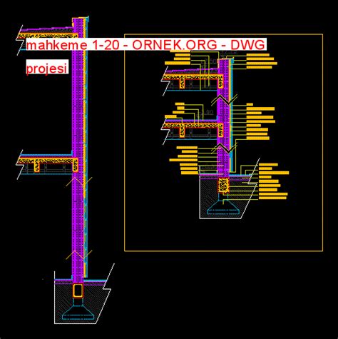 Proje Sitesi Mahkeme 1 20 Autocad Projesi