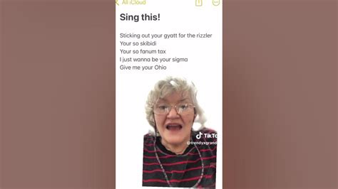 British Granny Sings Sticking Out Your Gyatt Youtube