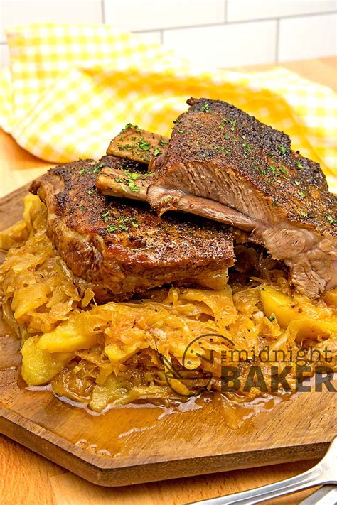 Instant Pot Ribs & Sauerkraut - The Midnight Baker