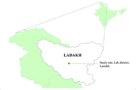 Ladakh India Map Area