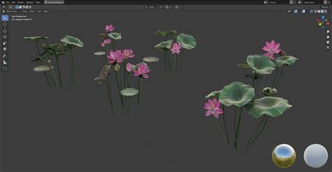 3d Model Realistic Lotus Art Vr Ar Low Poly Cgtrader