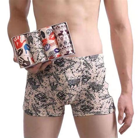 Cheap Men S Panties 4pcs Lot Male Underpants Man Pack Shorts Boxers Underwear Fashion Sexy Mens