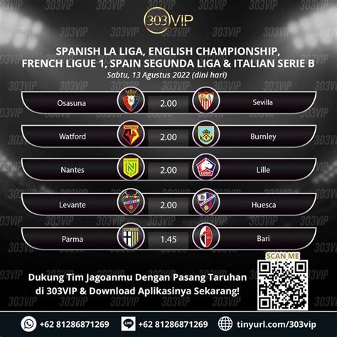 Jadwal Pertandingan Bola Hari Ini Vip