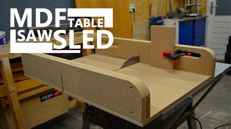 How To Make A Mdf Crosscut Sled Diy Table Saw Sled Youtube