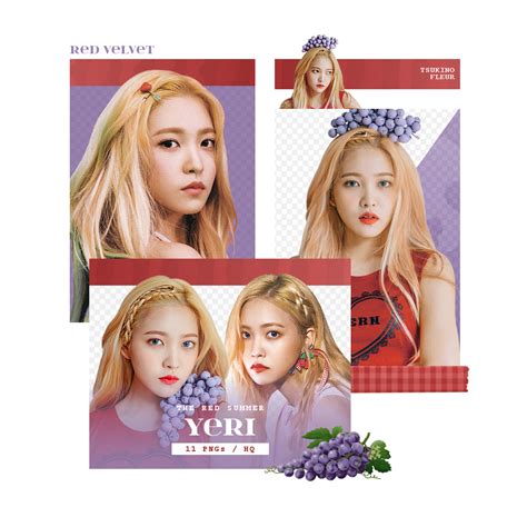 Red Velvet Yeri The Red Summer Png Pack By Tsukinofleur On Deviantart