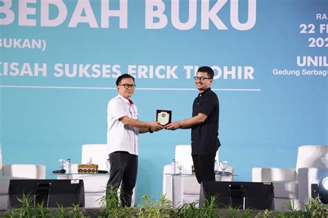 Bedah Buku Bukan Kisah Sukses Erick Thohir Universitas Lampung