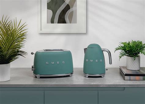 Emerald Green Kettle Toaster Smeg UK