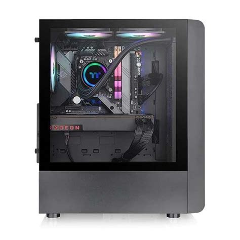 Thermaltake S200 Tg Argb Mid Tower Atx Case Black Matrix Warehouse Computers