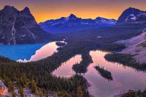 Wallpaper Landscape Colorful Forest Mountains Lake Water Nature