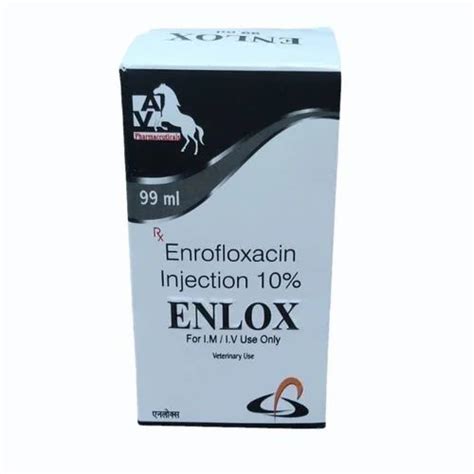 99ml Enrofloxacin Injection 10 Prescription Packaging Type Box At