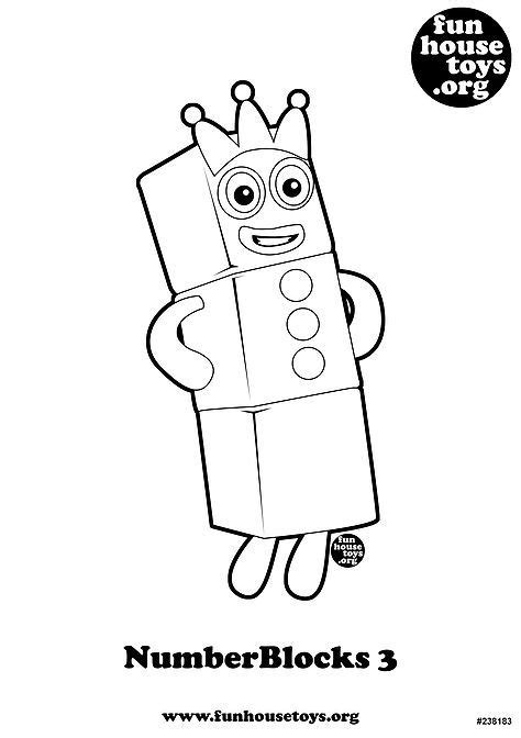 Numberblocks Colouring Pictures