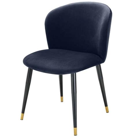 Dalton Quilted Dining Chair In Blue Pu Leather Pavilion Broadway