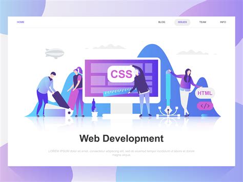 Web Development Modern Flat Design Concept 262508 Vector Art At Vecteezy