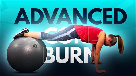 Advanced Core Burn Stability Ball Crunch And Plank Workout I 5 Minute