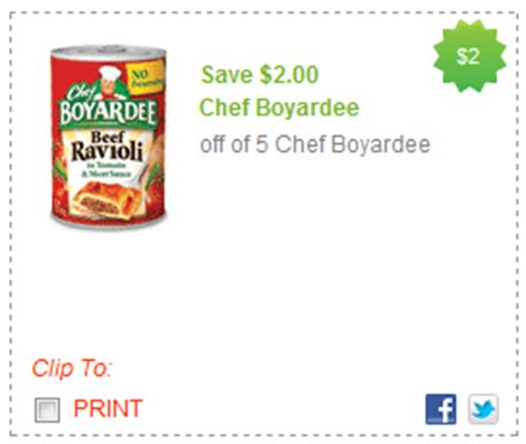 Printable Coupons: Chef Boyardee, Manwich and More