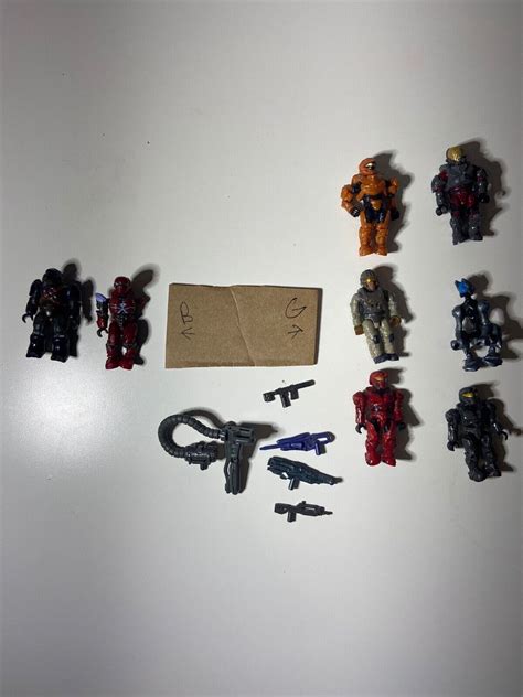 Halo Mega Bloks Mini Figures Mega Mixed 8 Figures And Random Accessories Lot 7 Ebay