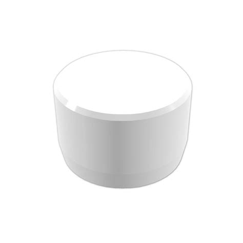 Formufit In Furniture Grade Pvc External Flat End Cap In White