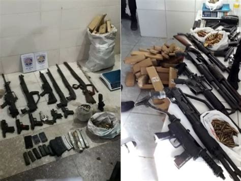 Polícia Militar Apreende Submetralhadora Fuzis Ar 15 E Pistolas