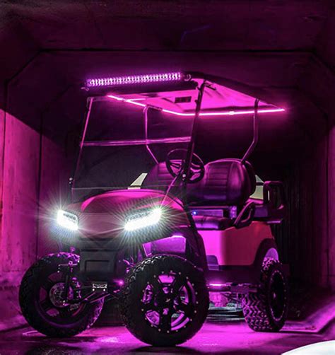 Ultimate Golf Cart Lighting Kit Color Changing Leds Plashlights