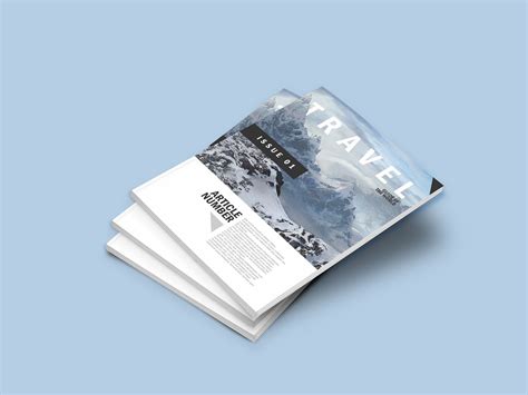 Magazine Mockup Photoshop Free All Free Mockups