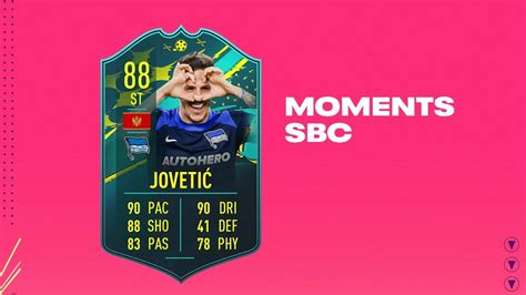 FIFA 23 SBC Stevan Jovetic Moments Cheapest Solutions