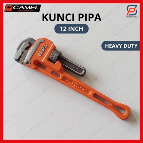 Jual Kunci Pipa Camel Heavy Duty Pipe Wrench Lapis Karet Inci