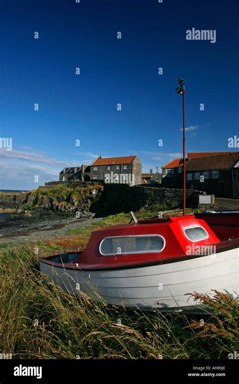 Craster harbour, Northumberland, England, UK Stock Photo - Alamy