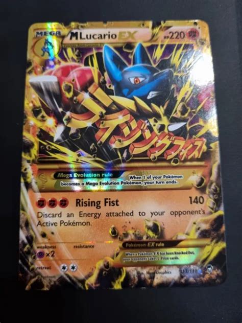 Carte Pok Mon M Mega Lucario Ex Furious Poings Or Ultra Secret