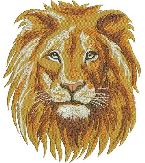 Lion Machine Embroidery Designs Instantly Download Etsy Canada